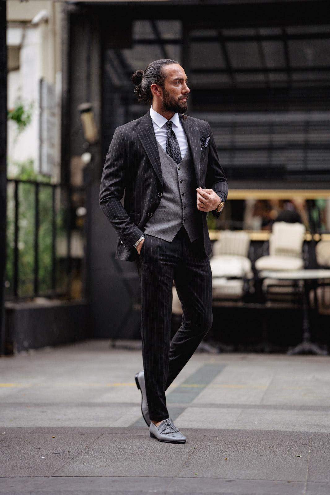 Lance Black Slim Fit Suit
