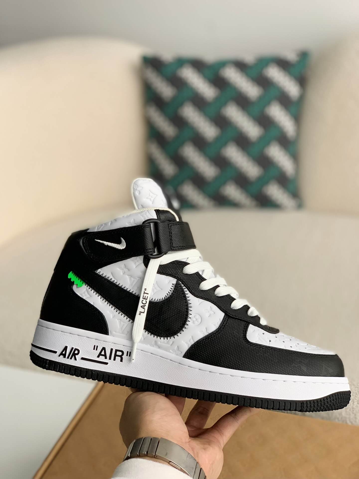 Nike af1 weiß schwarz deals