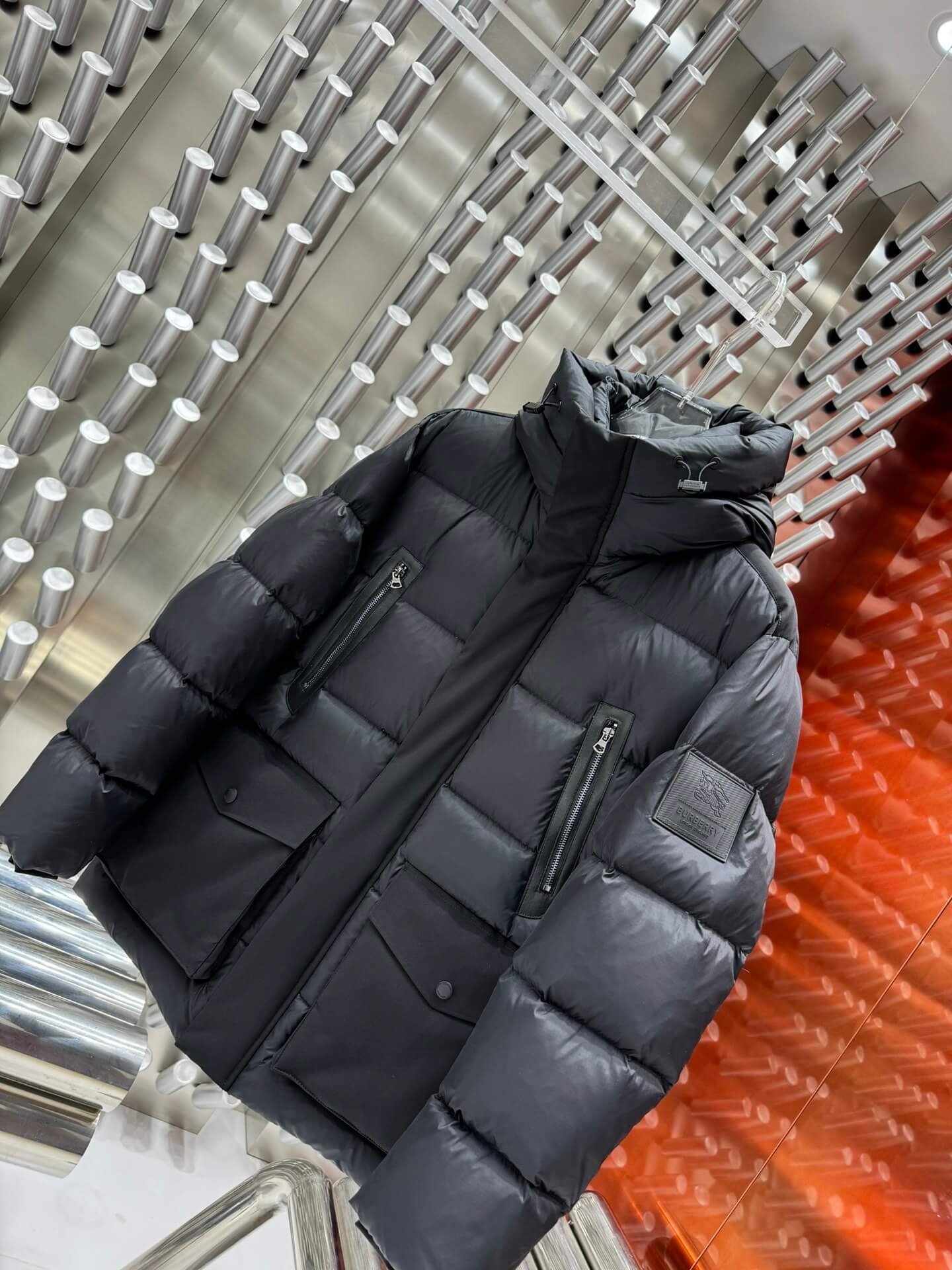 Burberry Black Puffer Down Jacket