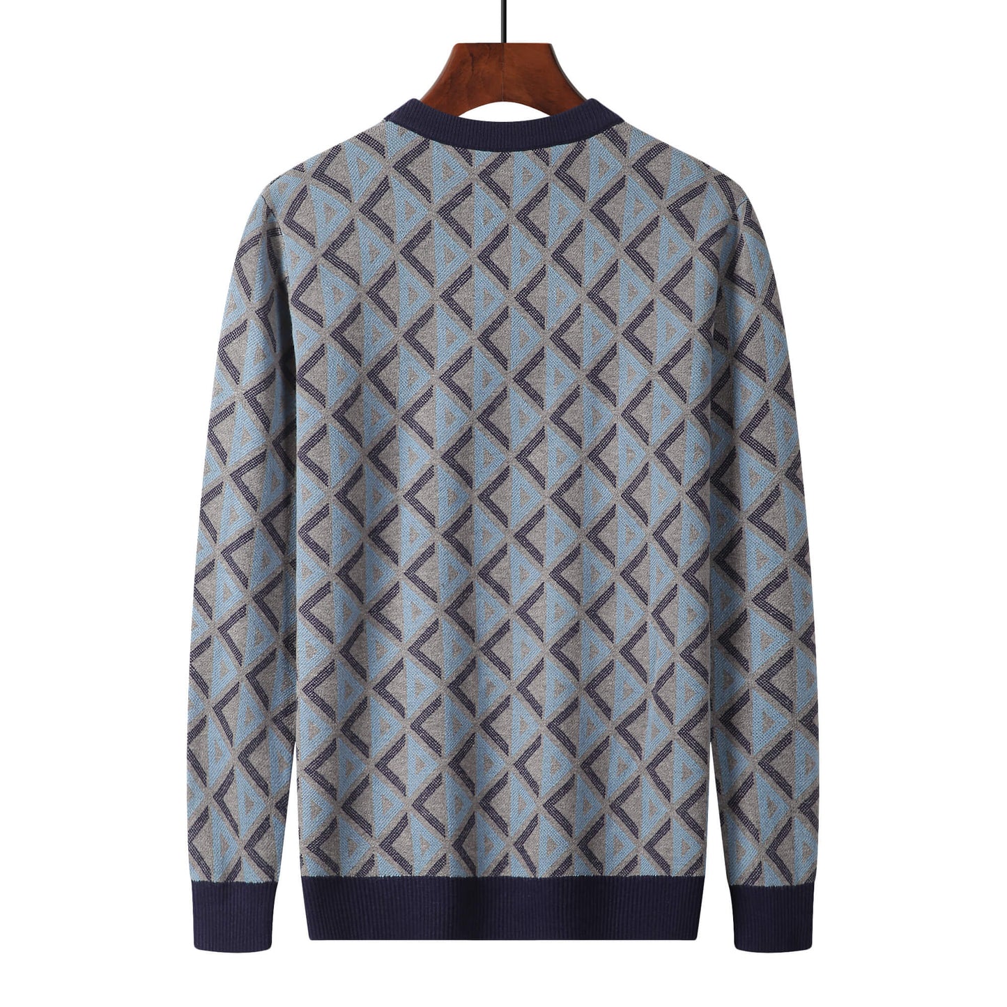 Christian Dior Jacquard Blue Sweater