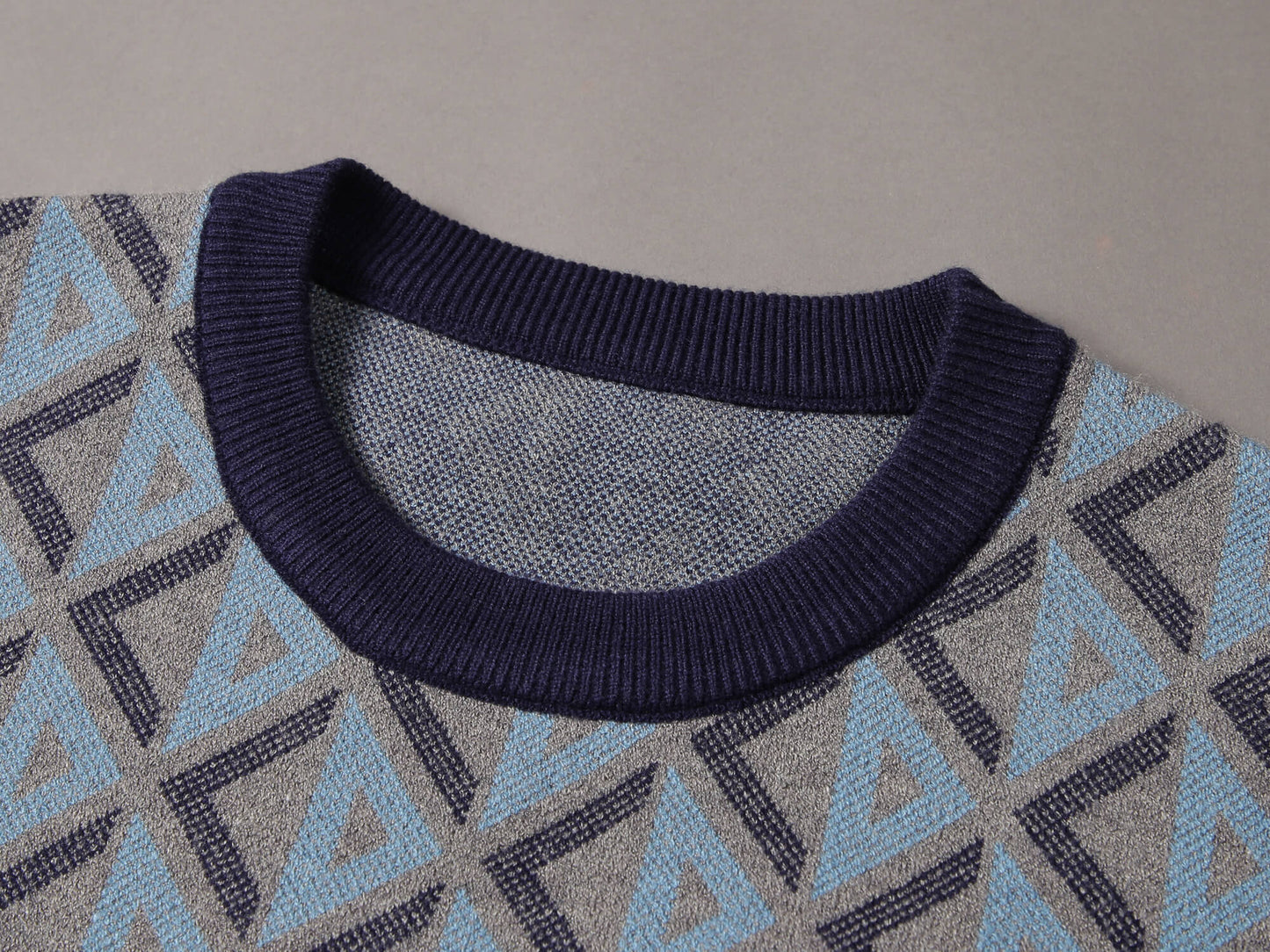 Christian Dior Jacquard Blue Sweater