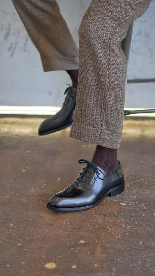 Black Oxford pantofi clasice