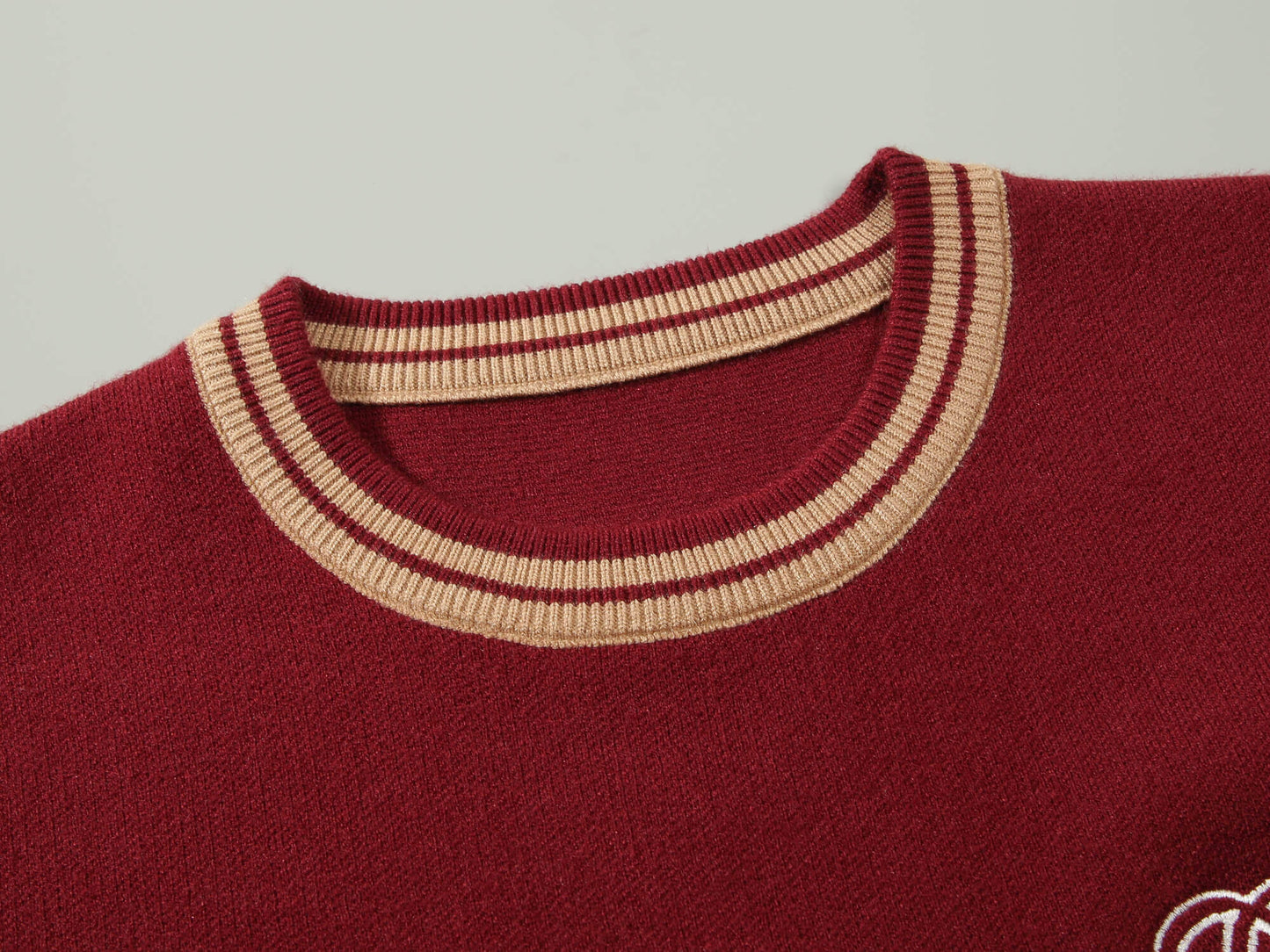 Gucci Interlocking G Burgundy Wool Sweater