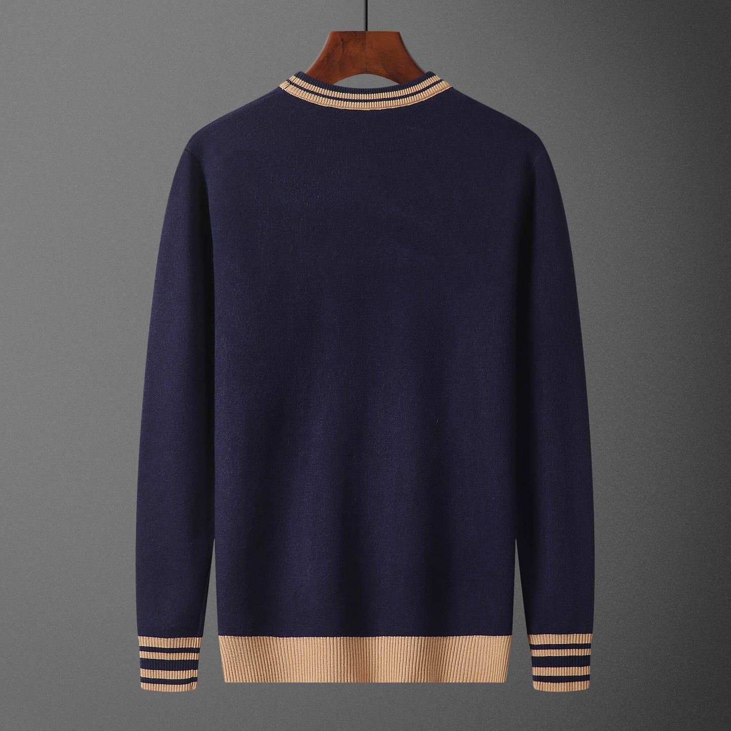 Gucci Interlocking G Navy Blue Wool Sweater