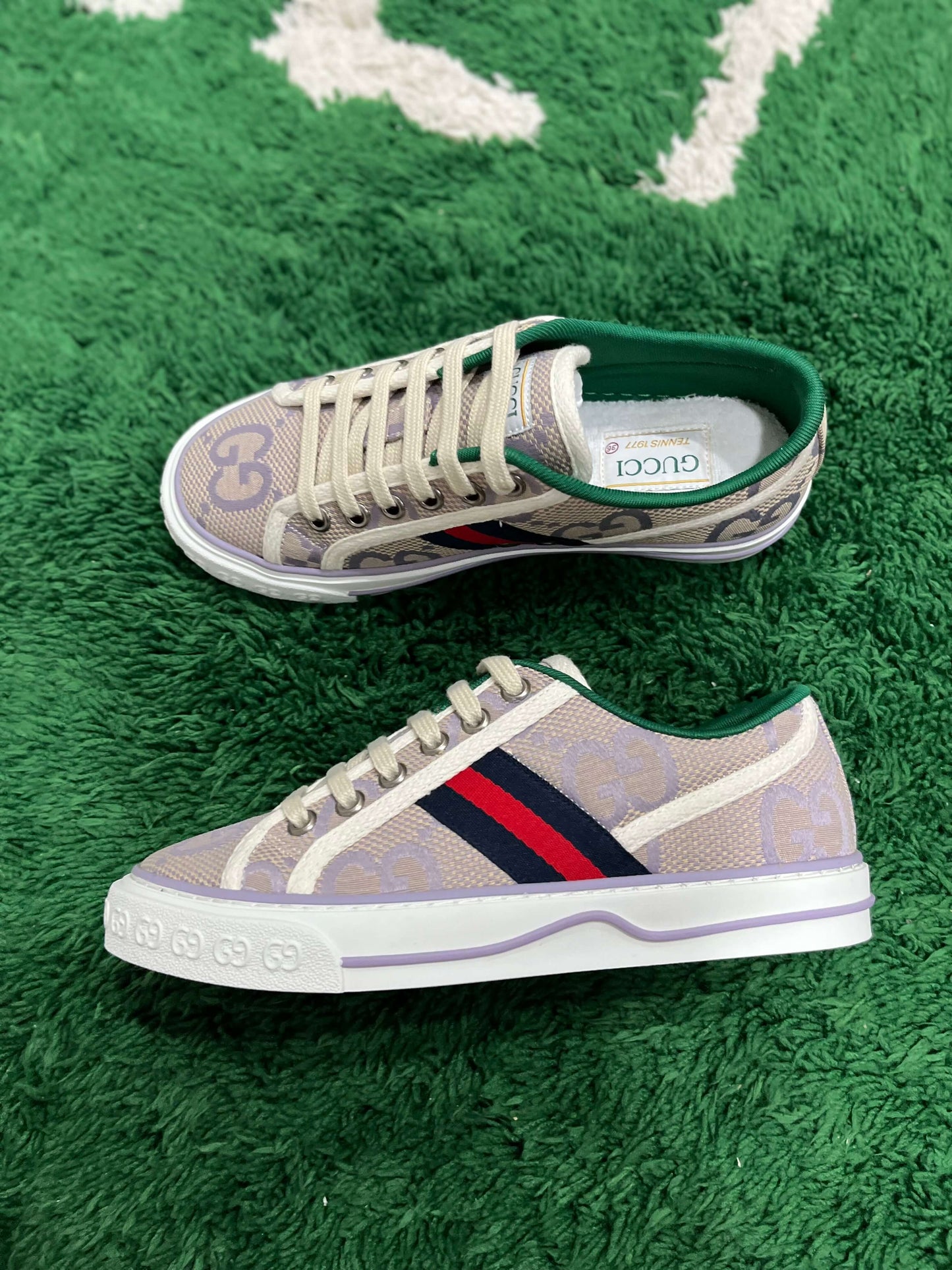 Gucci Tennis 1977 Jumbo GG Beige Sneaker