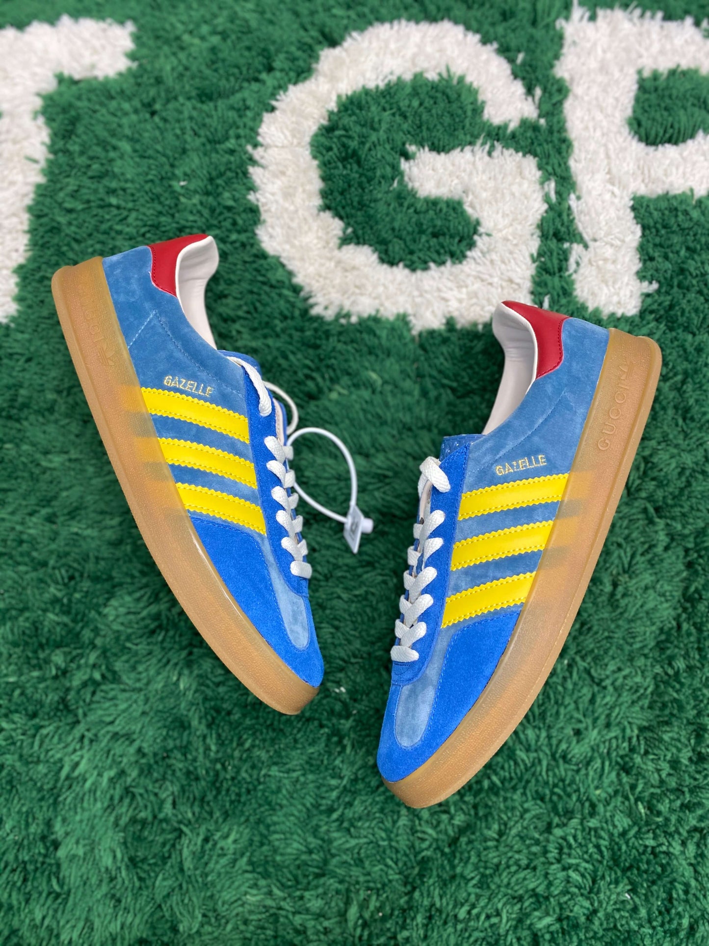 Gucci x Adidas Gazelle Light Blue Suede Sneaker