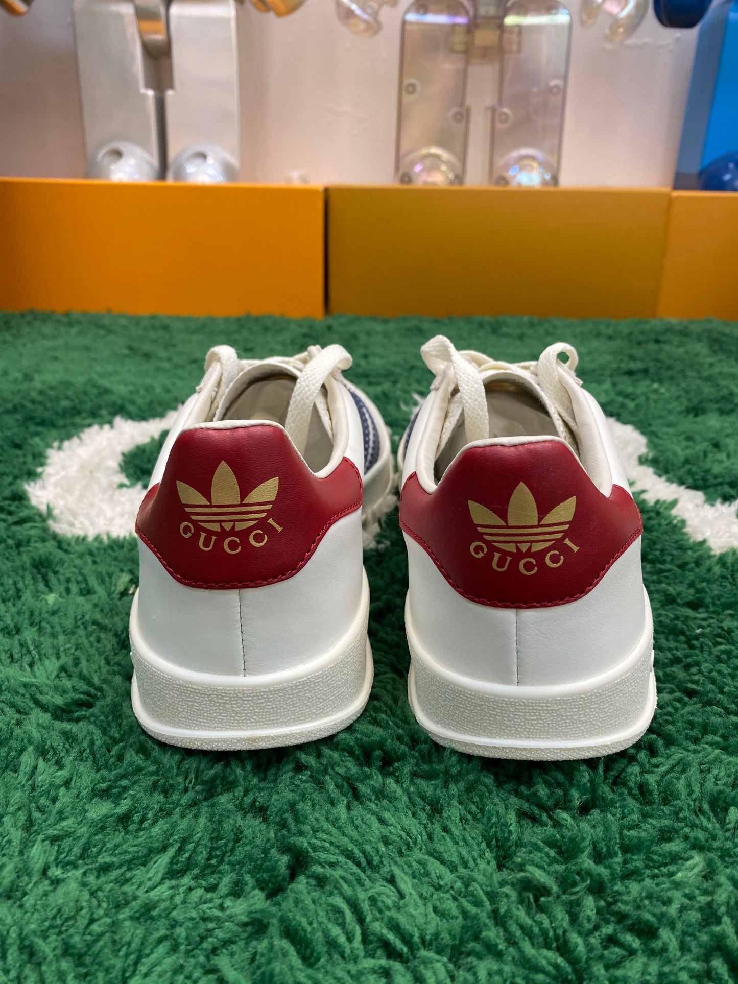 Gucci x Adidas Gazelle Off-white Suede Sneaker