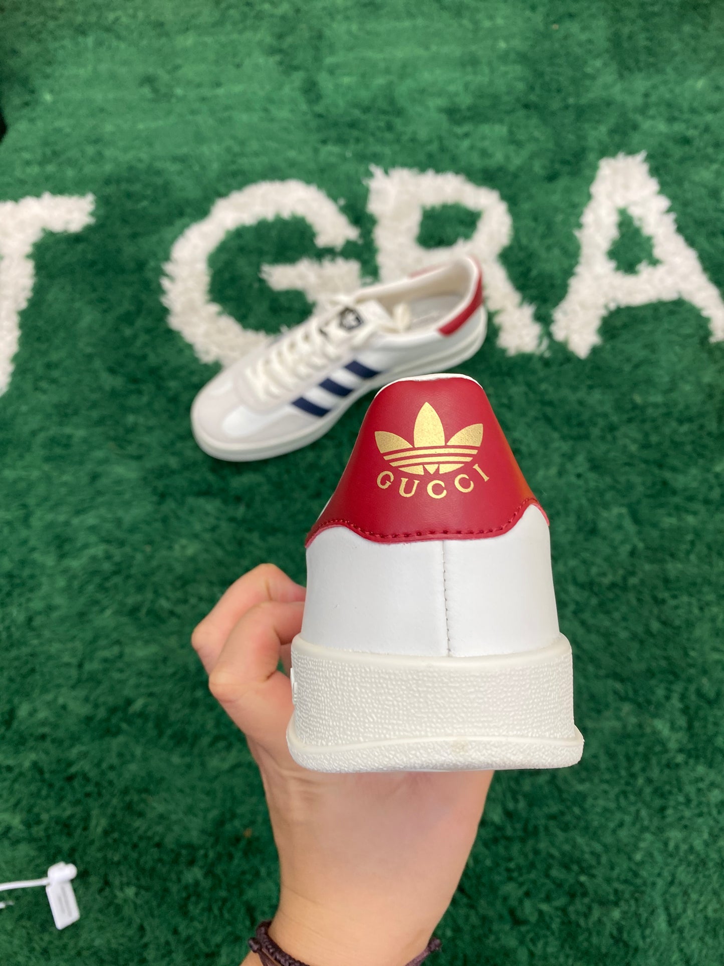 Gucci x Adidas Gazelle Off-white Suede Sneaker