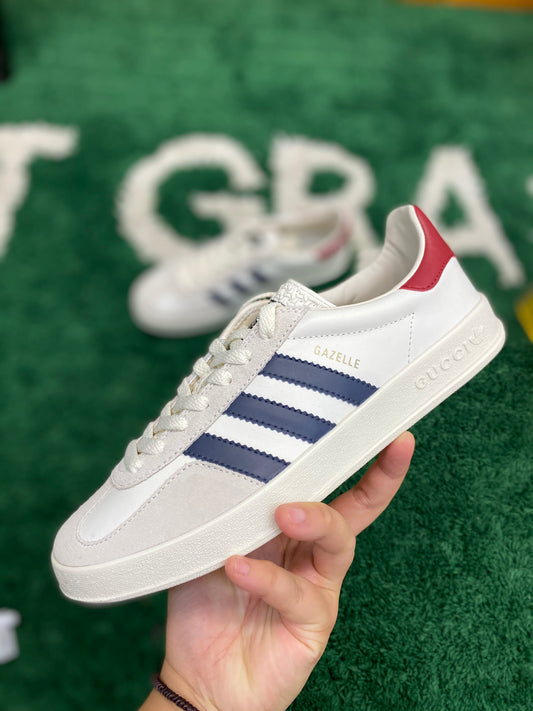 Gucci x Adidas Gazelle Off-white Suede Sneaker