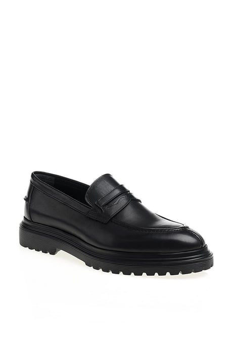 HolloMen Black Penny Loafers