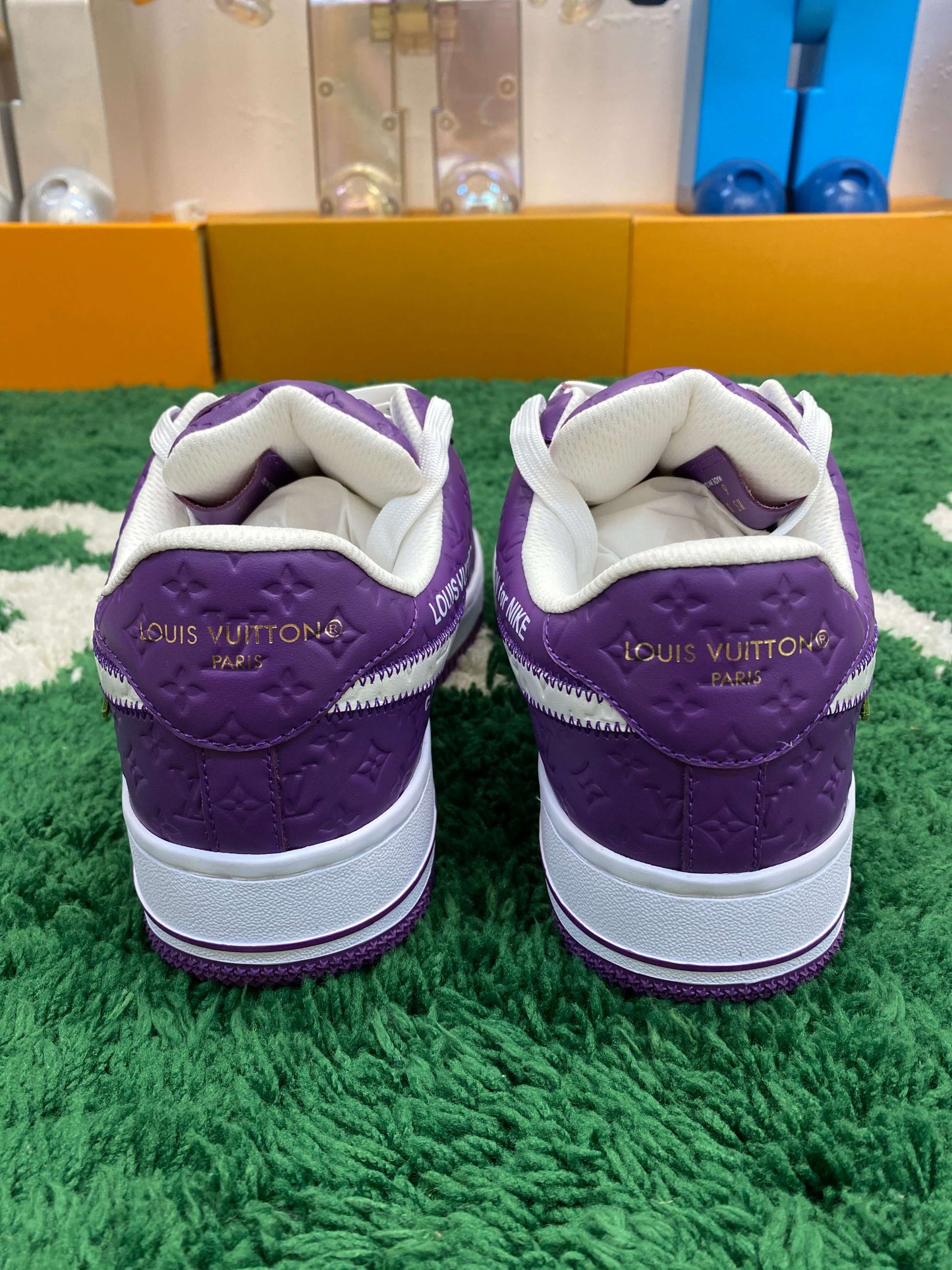 Louis Vuitton And Nike 'Air Force 1' Low Purple Sneaker