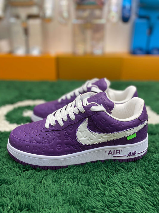 Louis Vuitton And Nike 'Air Force 1' Low Purple Sneaker