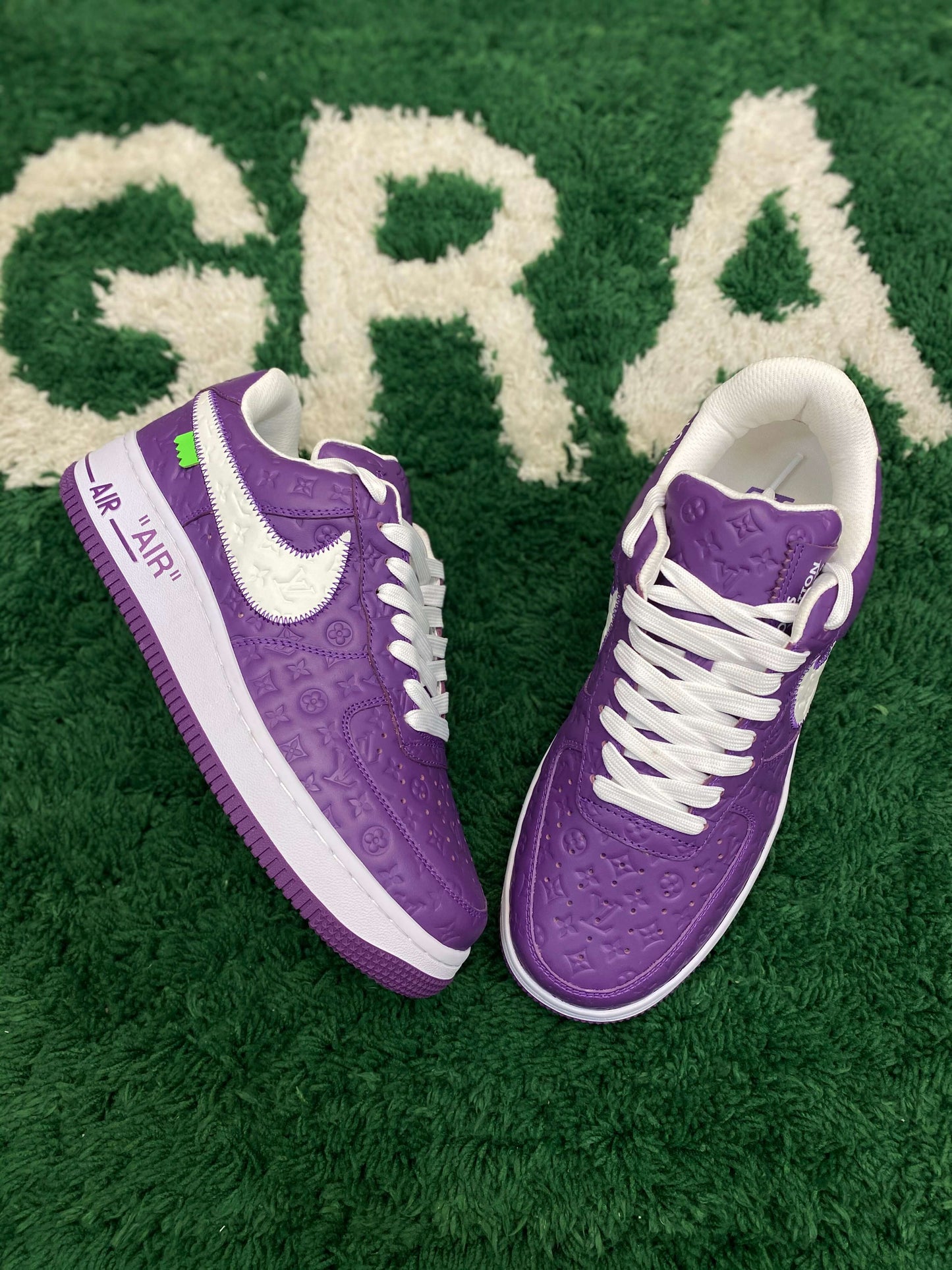 Louis Vuitton And Nike 'Air Force 1' Low Purple Sneaker