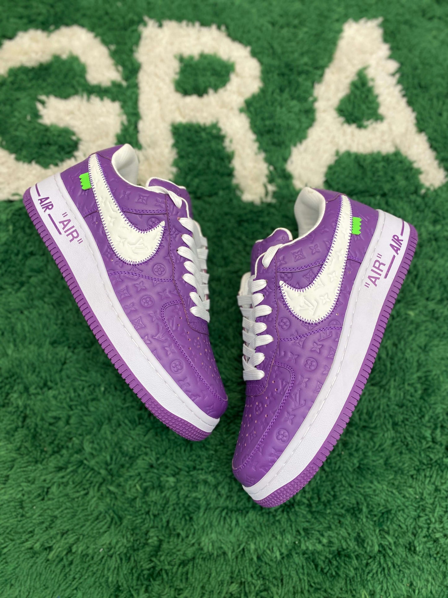 Louis Vuitton And Nike 'Air Force 1' Low Purple Sneaker