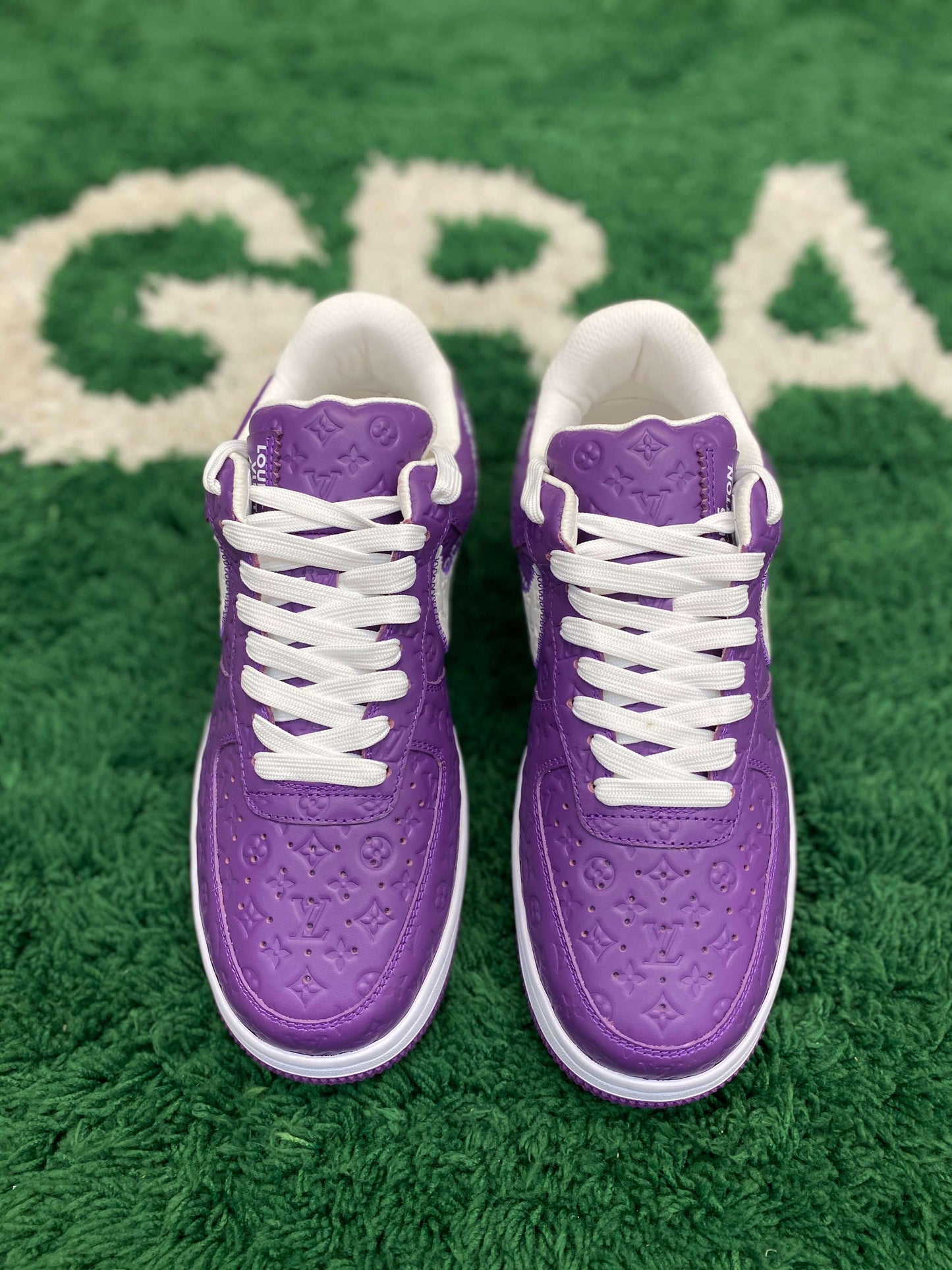 Louis Vuitton And Nike 'Air Force 1' Low Purple Sneaker