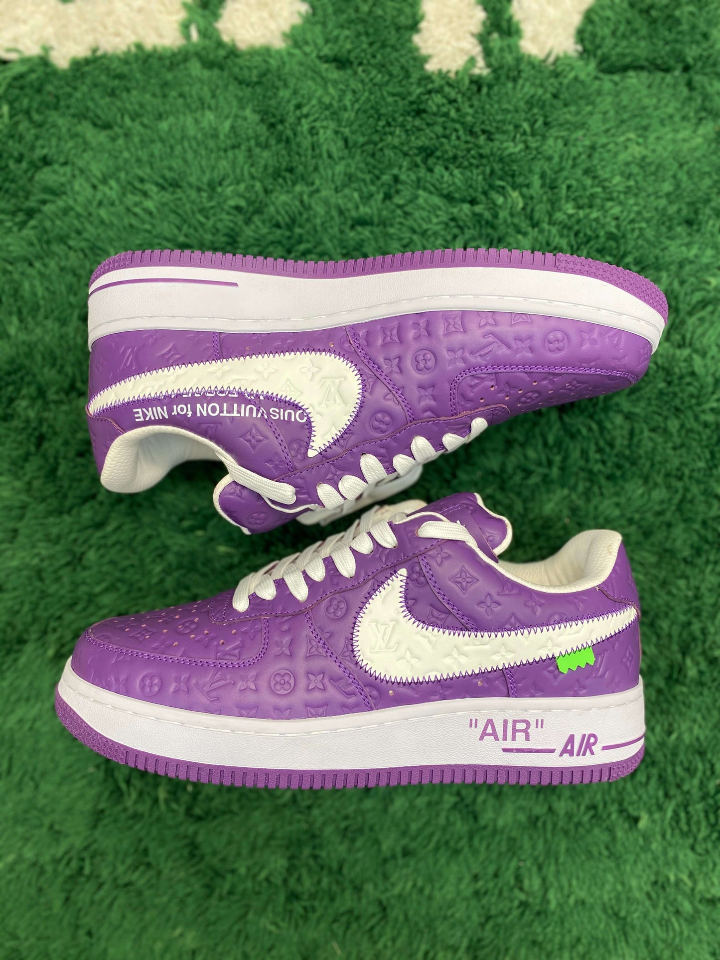 Louis Vuitton And Nike 'Air Force 1' Low Purple Sneaker