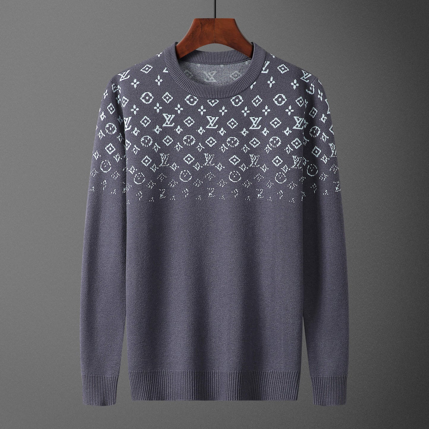 Louis Vuitton LV Gradient Monogram Grey-Blue Sweater