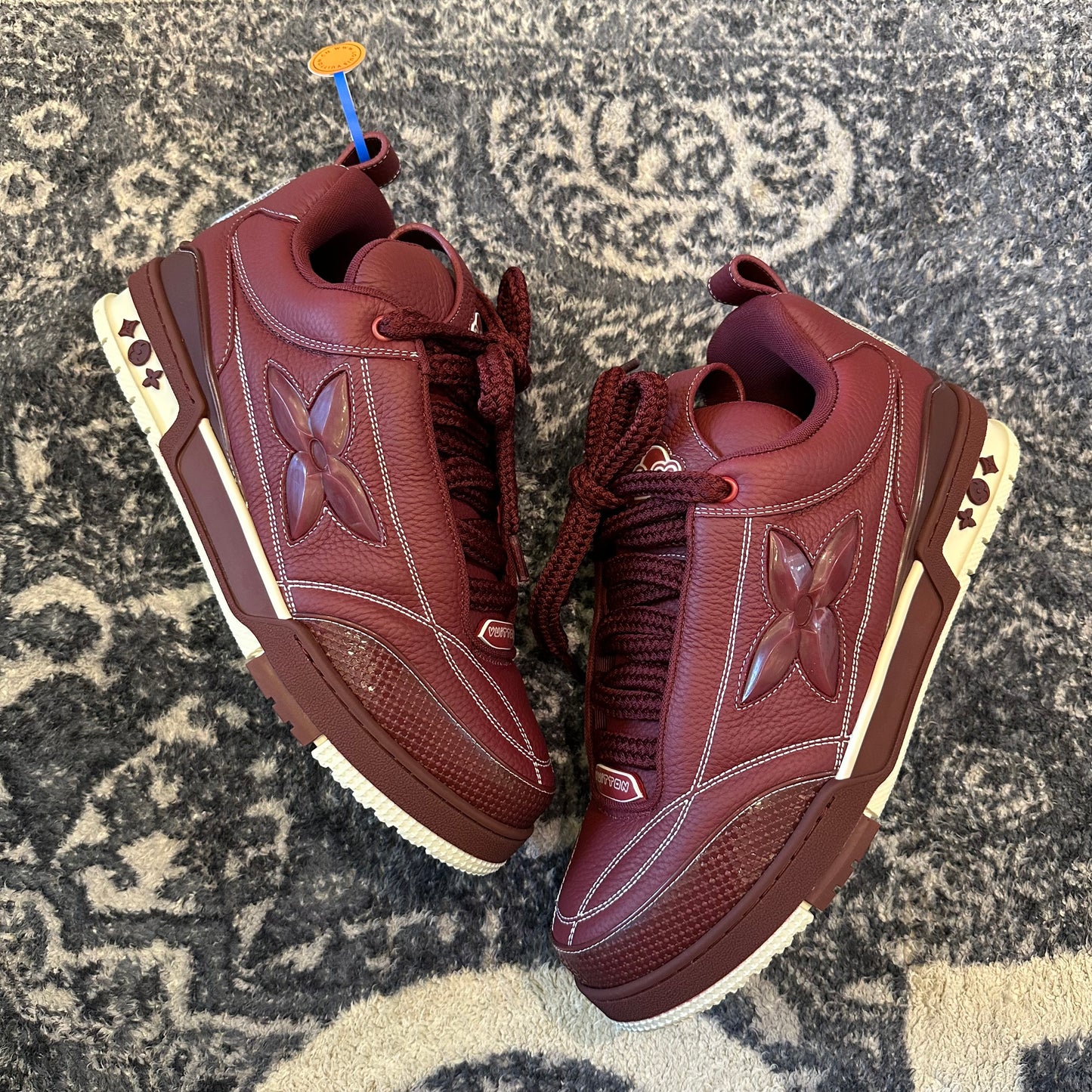 Louis Vuitton LV Trainer Burgundy Skate Sneaker