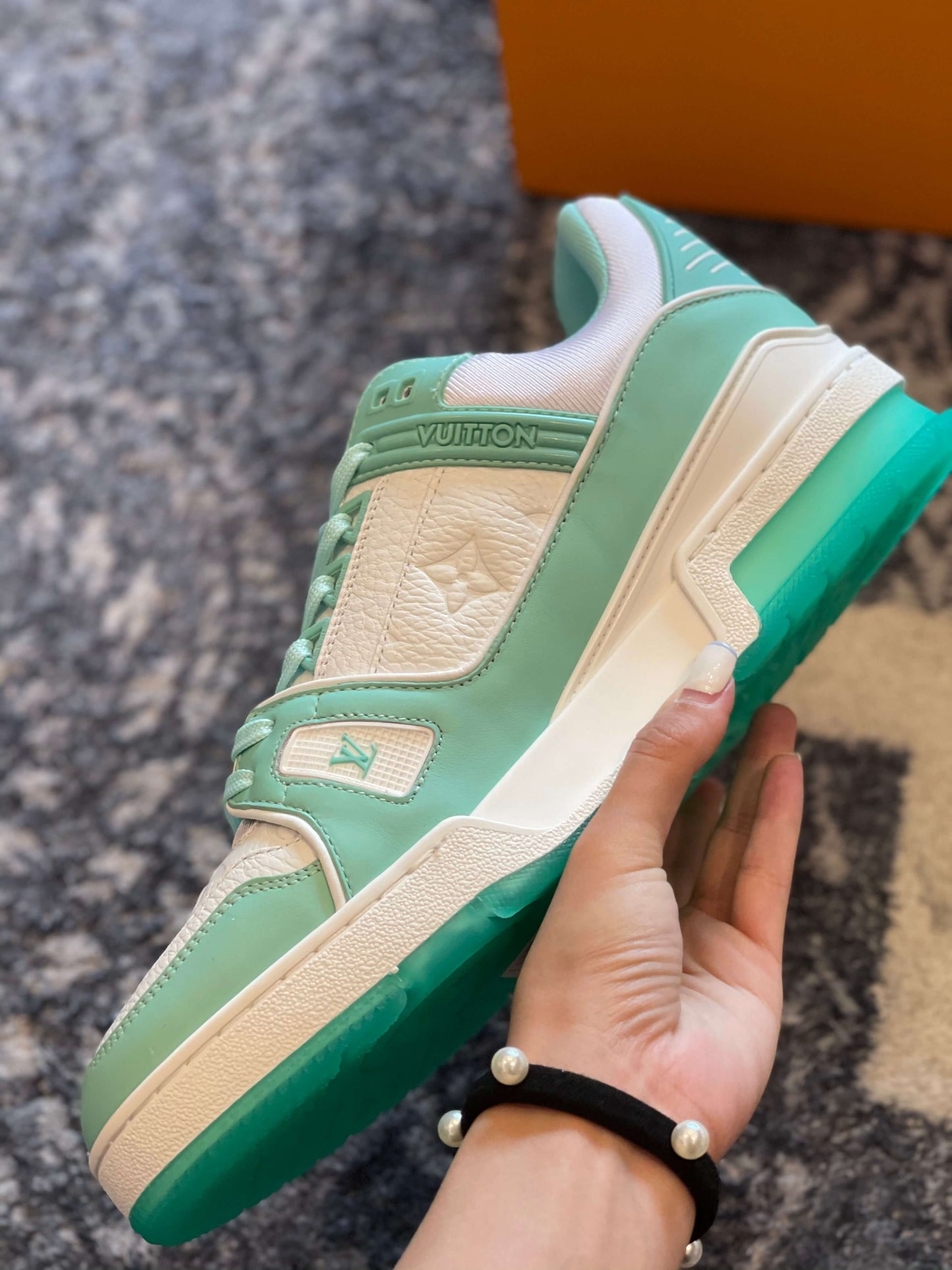 Louis Vuitton LV Trainer Mint Green sneaker