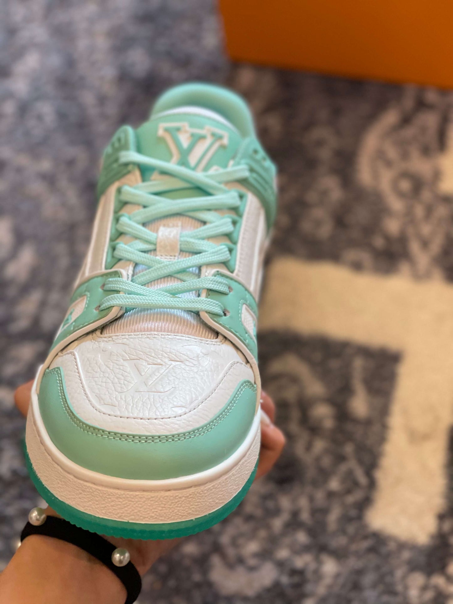 Louis Vuitton LV Trainer Mint Green sneaker