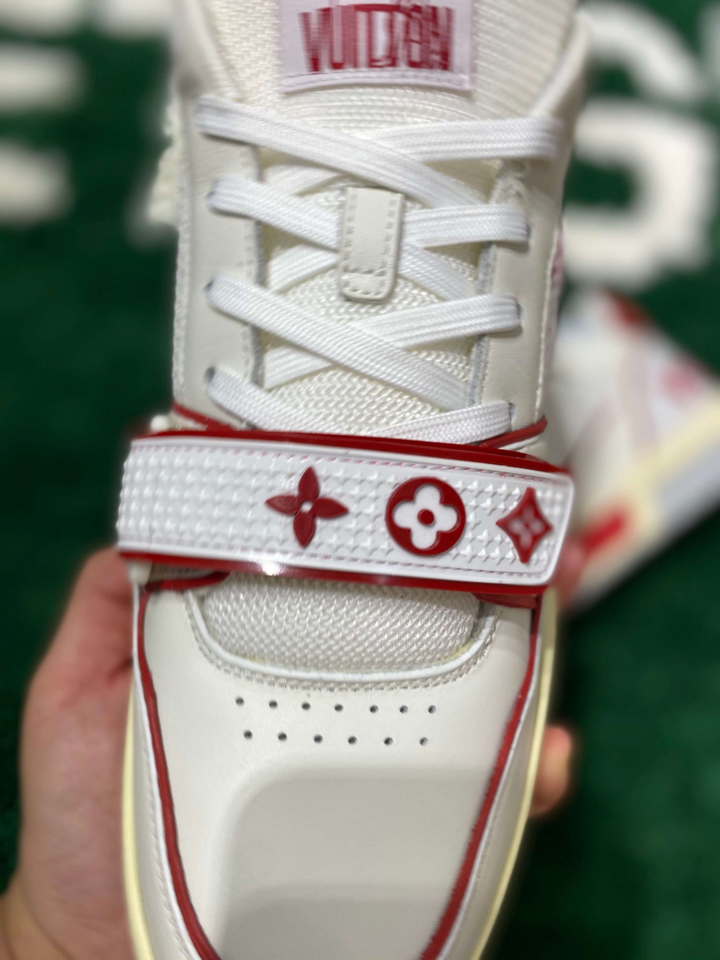 Louis Vuitton LV Trainer Red Mesh Sneaker