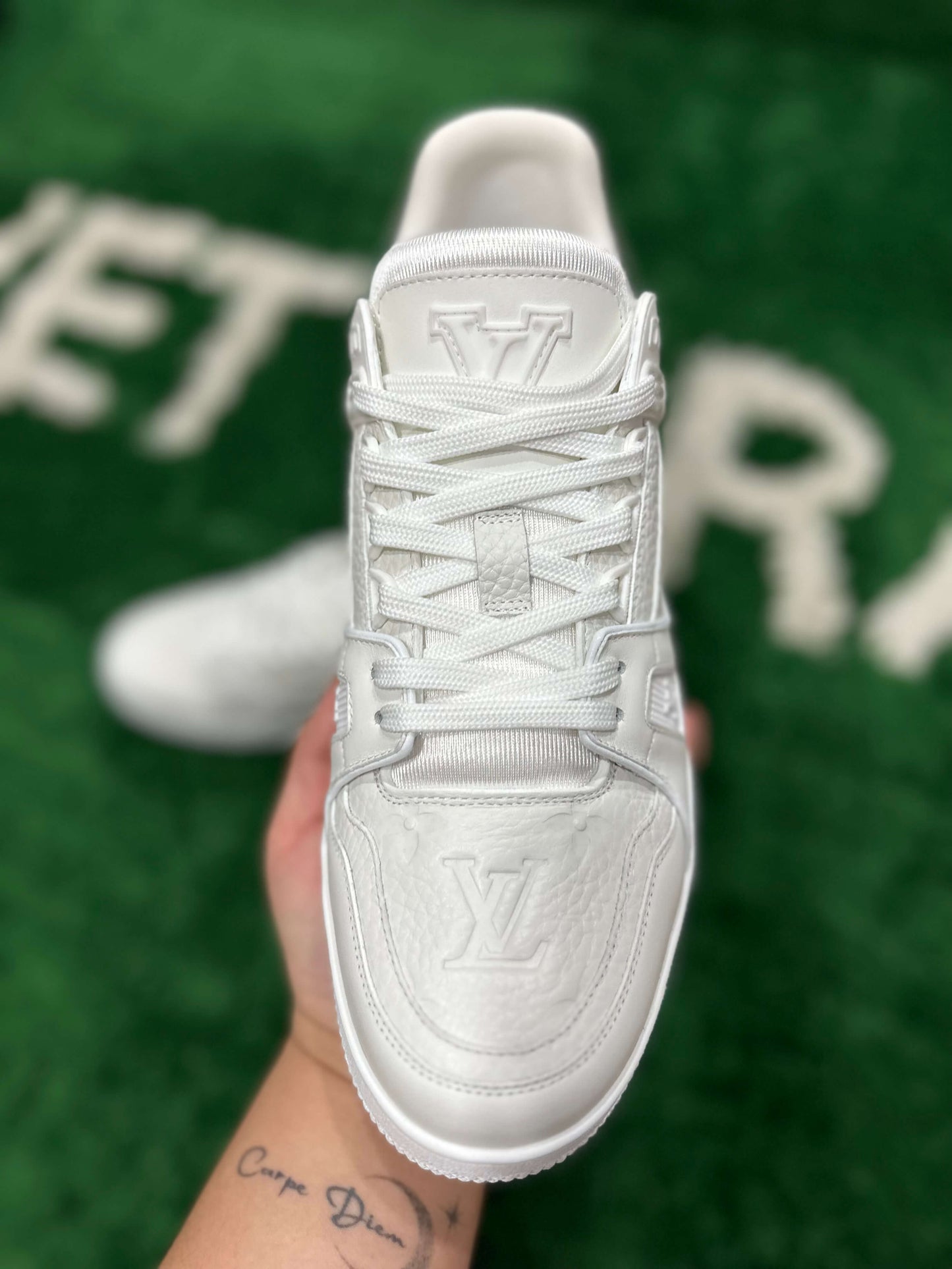 Louis Vuitton LV Trainer Monogram White Sneakers