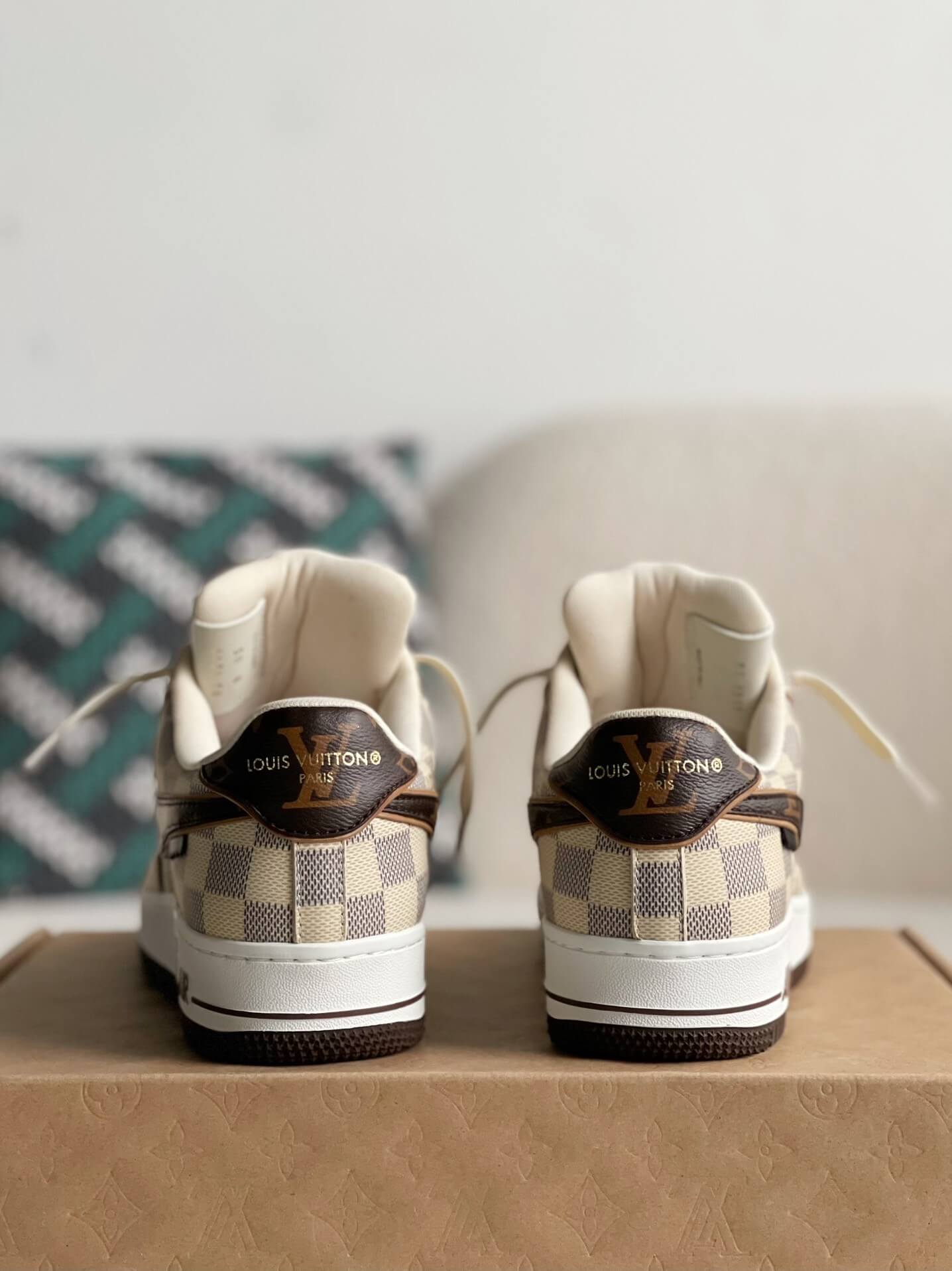 Adidași Nike x Louis Vuitton LV Air Force 1 Damier Canvas