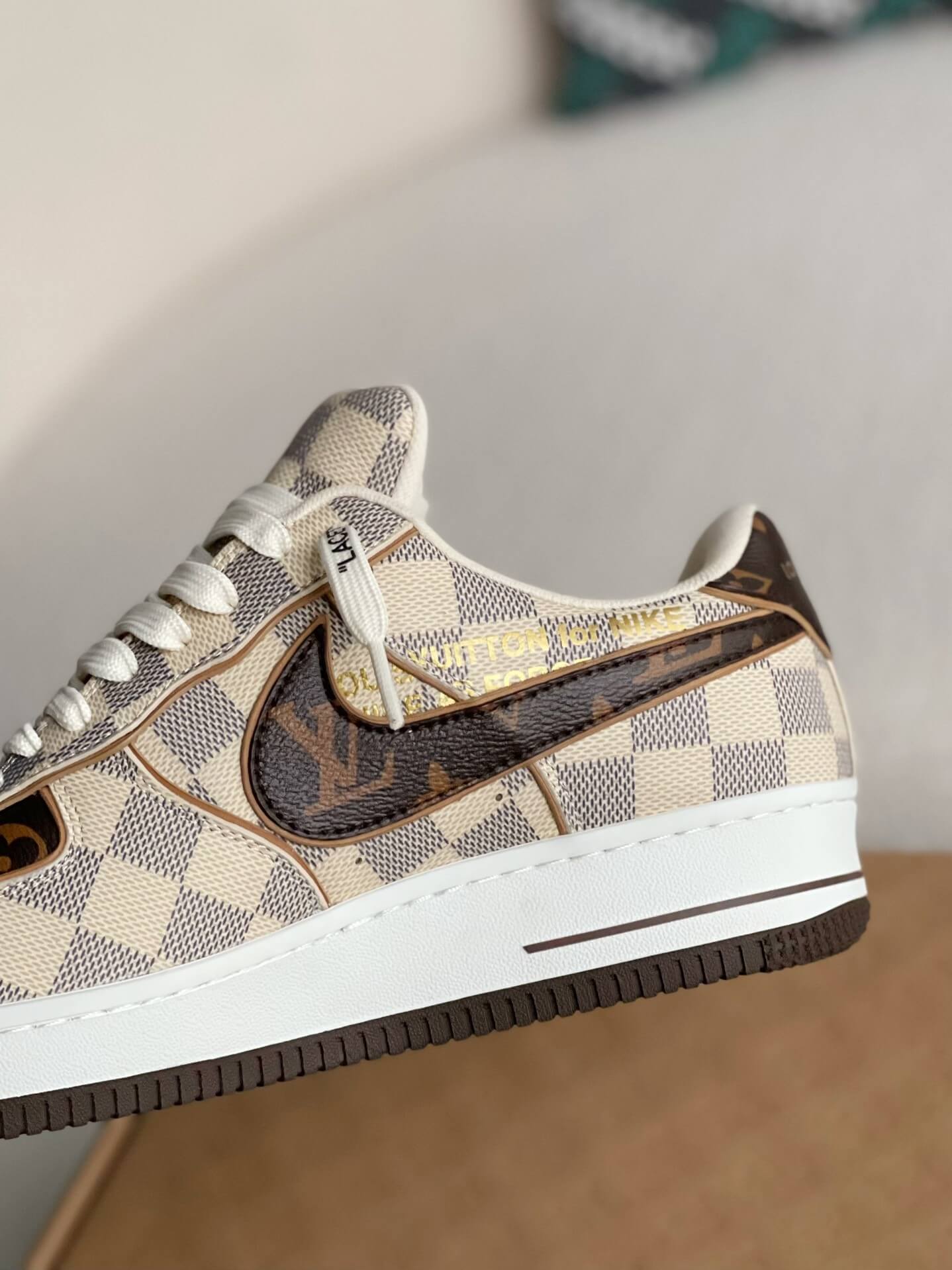 Adidași Nike x Louis Vuitton LV Air Force 1 Damier Canvas