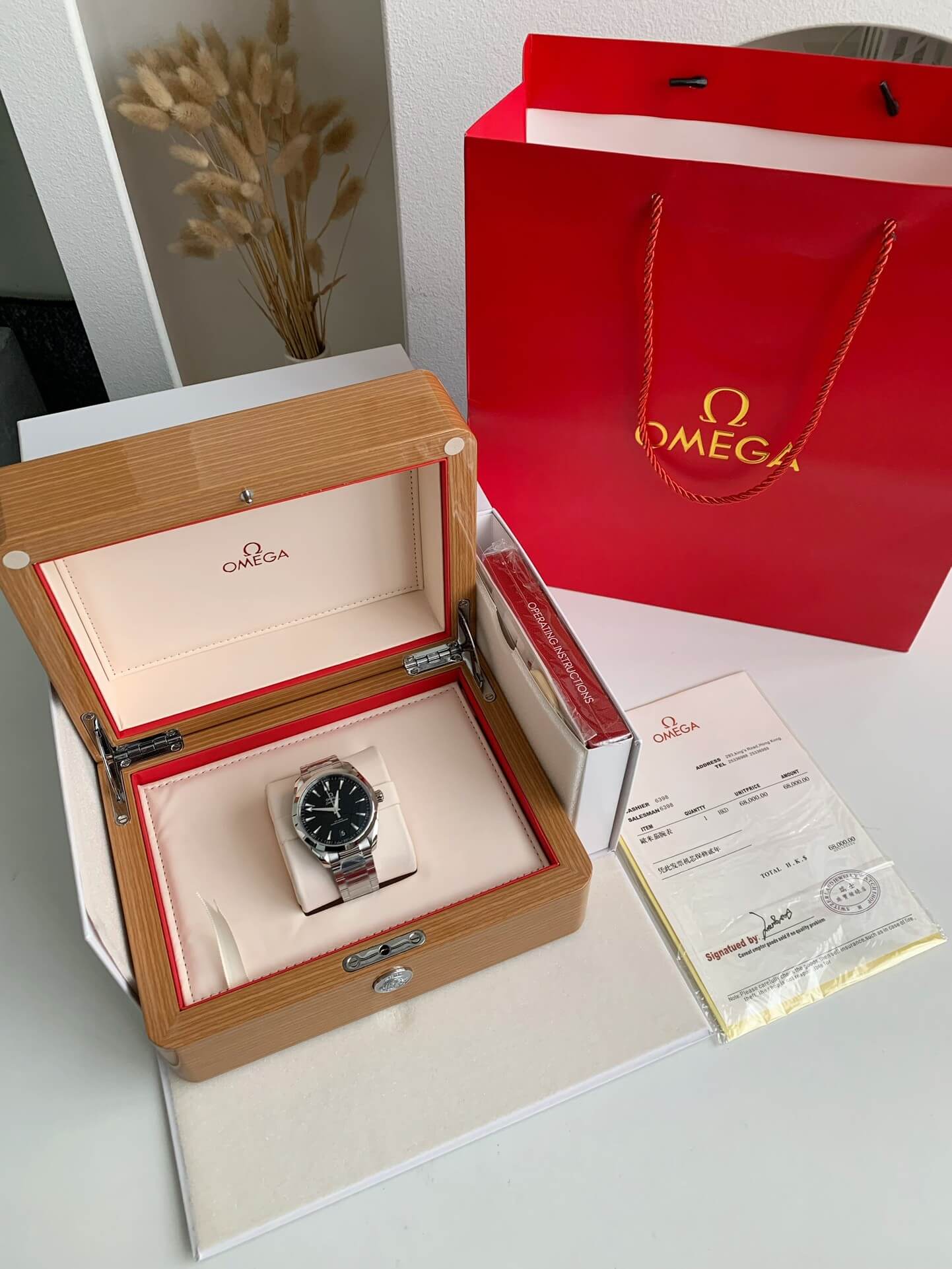 Omega Seamaster Aqua Terra Preto Mostrador Texturizado