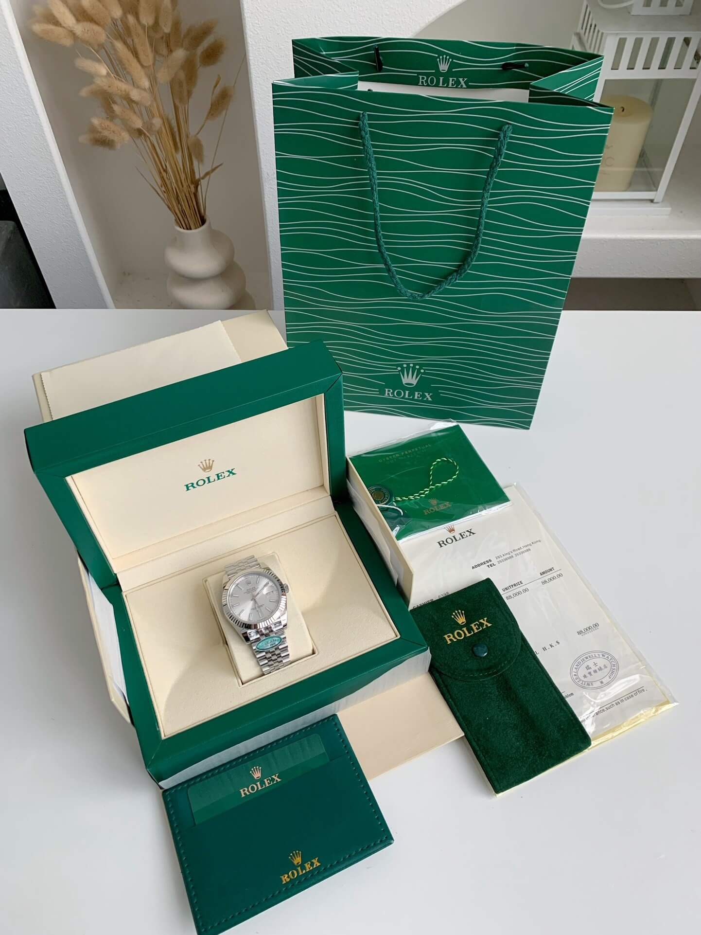 Rolex 126334 DaJust 41 plata marcar