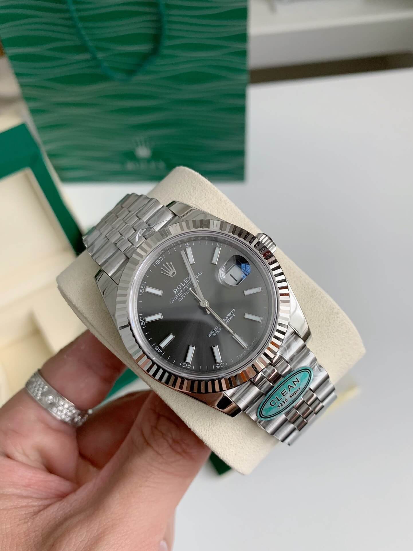 Quadrante nero Rolex Datejust 41