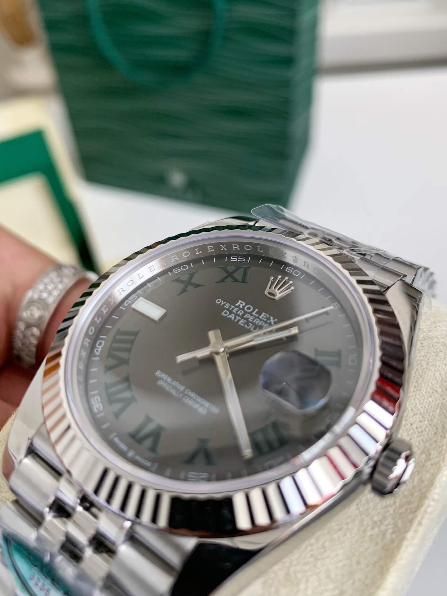 Quadrante Rolex Datejust 41 Wimbledon