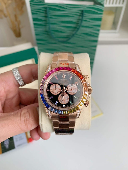 Rolex Daytona "Rainbow" Cosmograph, Everose Oro