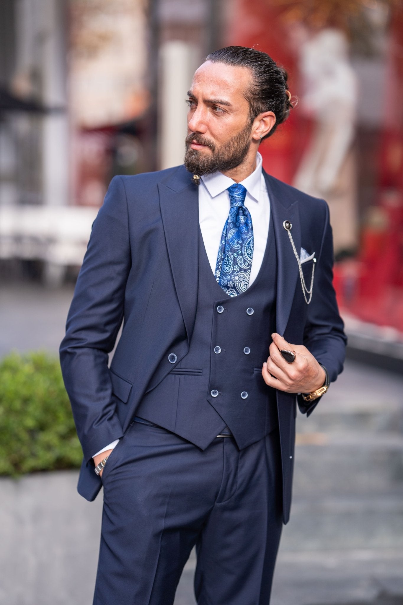 A Banff Navy Blue Suit