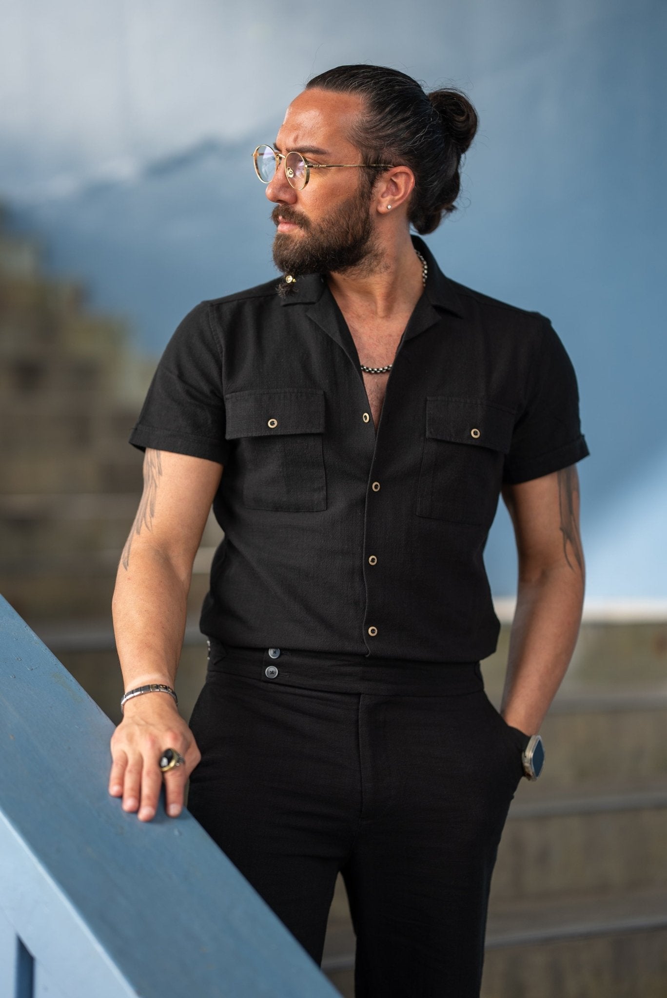 Black Short Sleeve Shirt