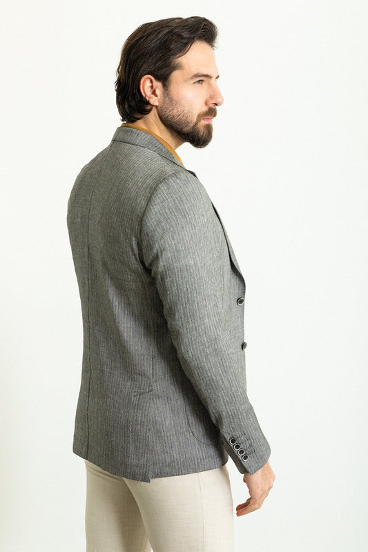 Elegant HolloMen gray blazer for a sophisticated and versatile look.