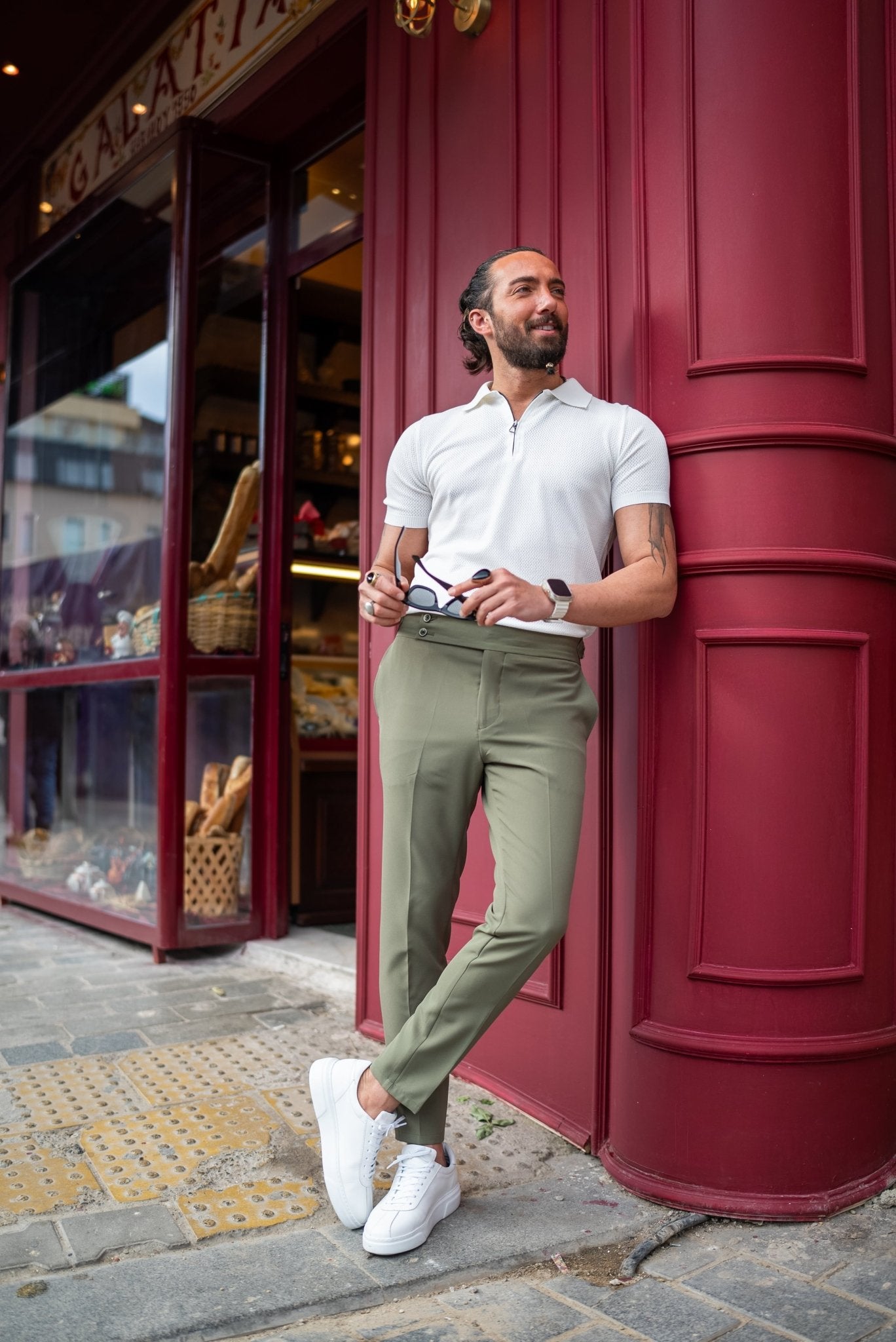 A Bouma Green Trousers from Hollomen