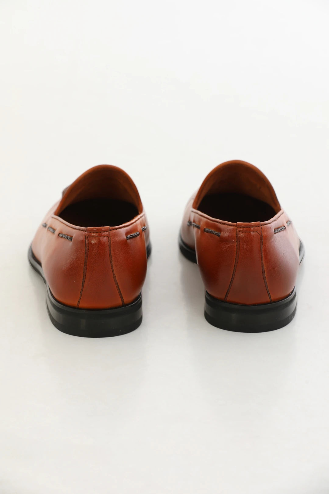 Handcrafted genuine Brown leather tassel loafers with calf leather lining and Neolithic sole.