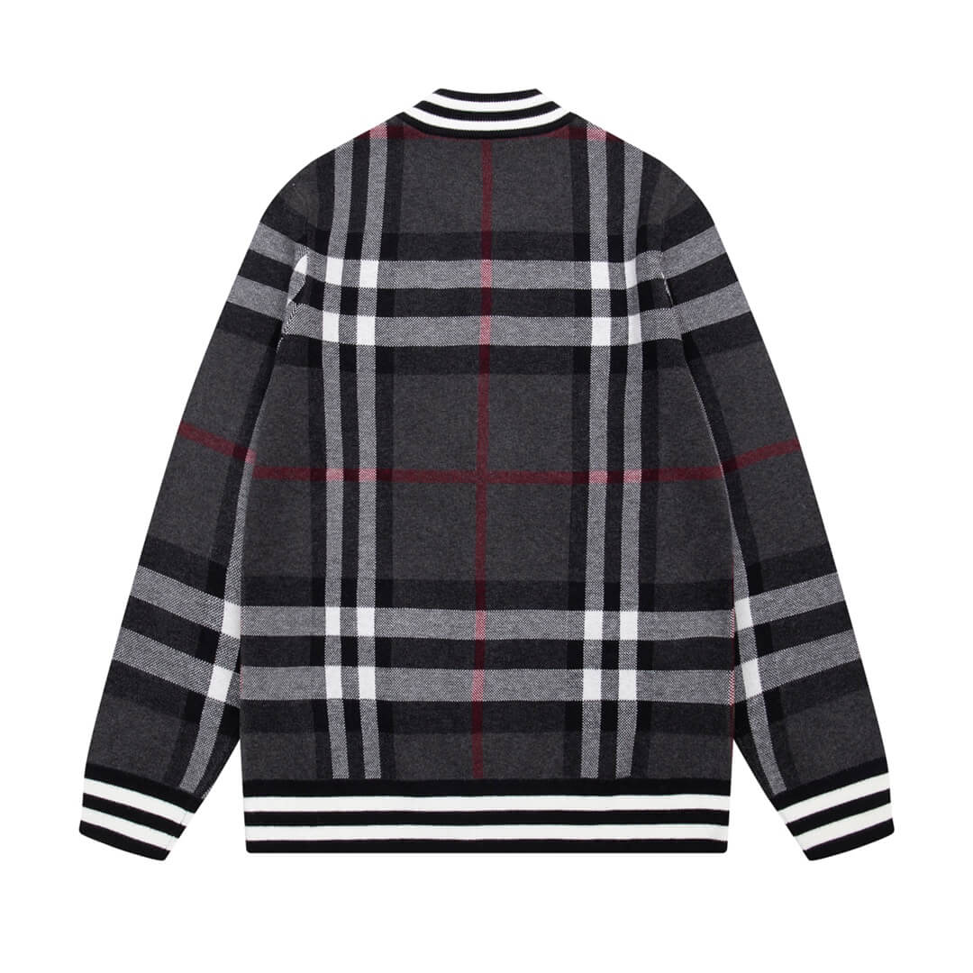 Burberry Vintage Check Dark Grey Bomber Jacket