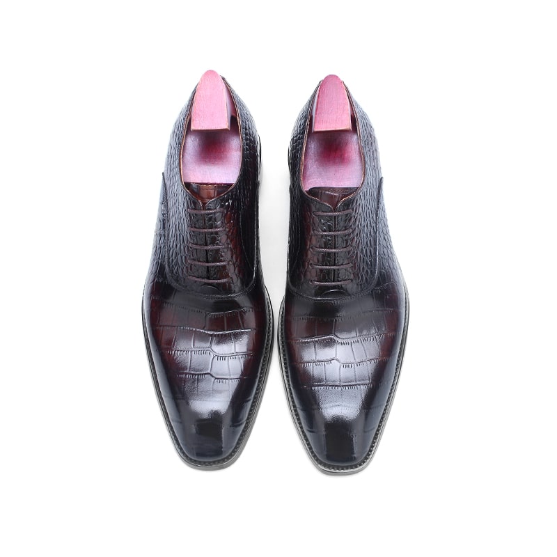 Handmade Burgundy Oxford Shoes