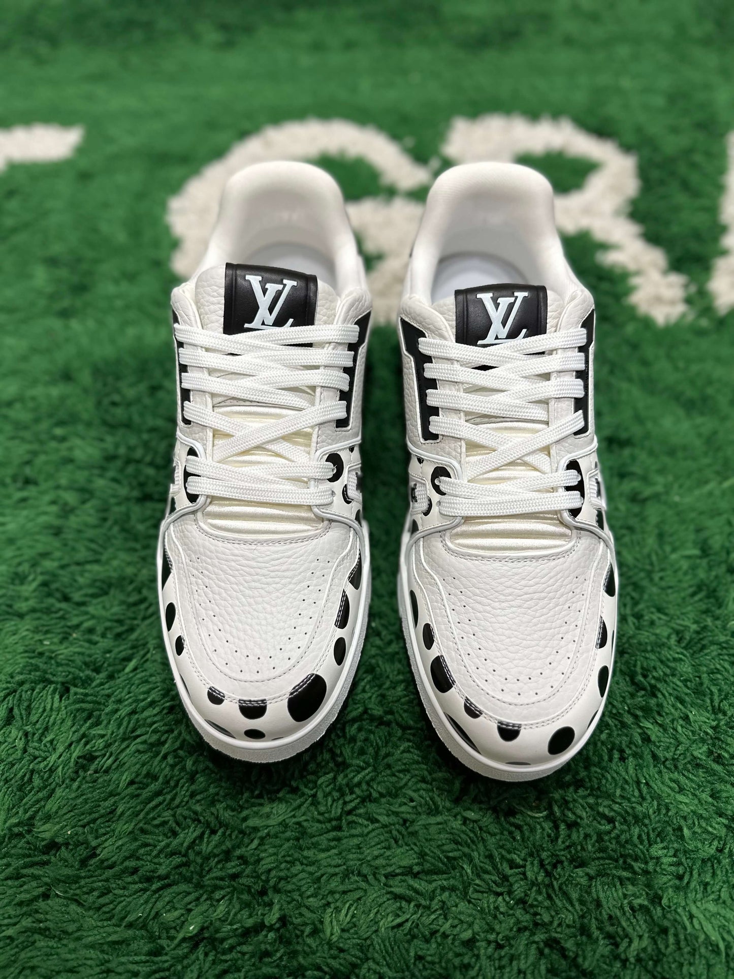 Louis Vuitton LV Trainer Yayoi Kusama Black White