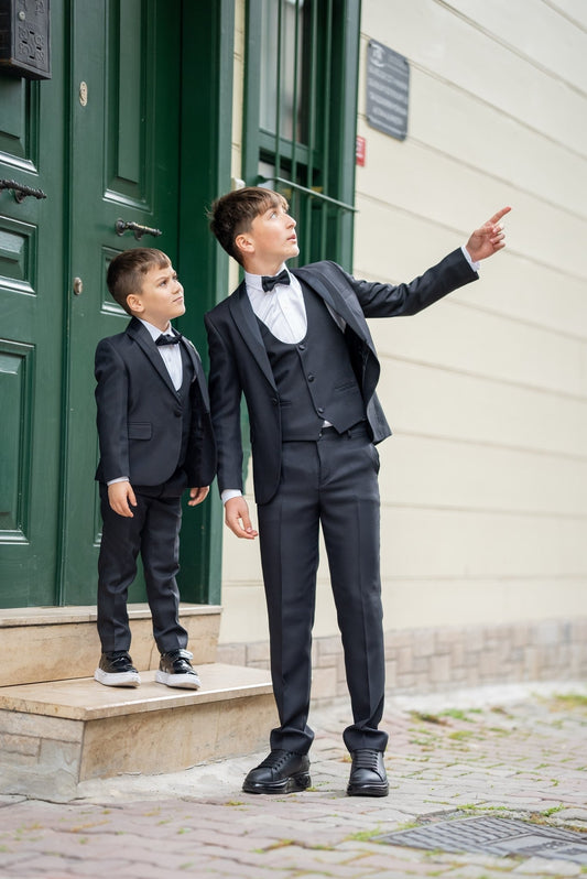 Chiseled Black Boy's Tuxedo