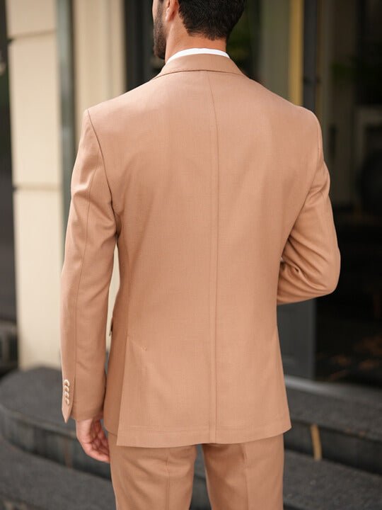 Terno italiano HolloMen "Capri" Slim Fit Tan