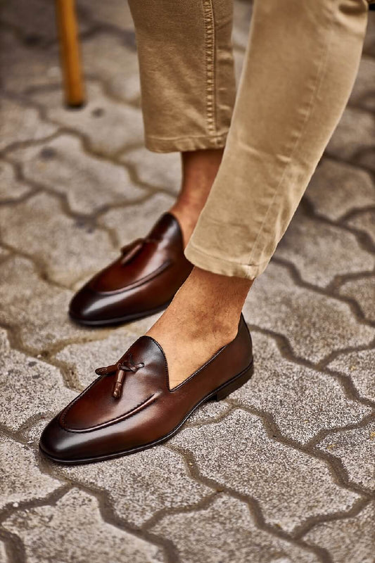 Kenk – Loafer mit Quaste, Braun