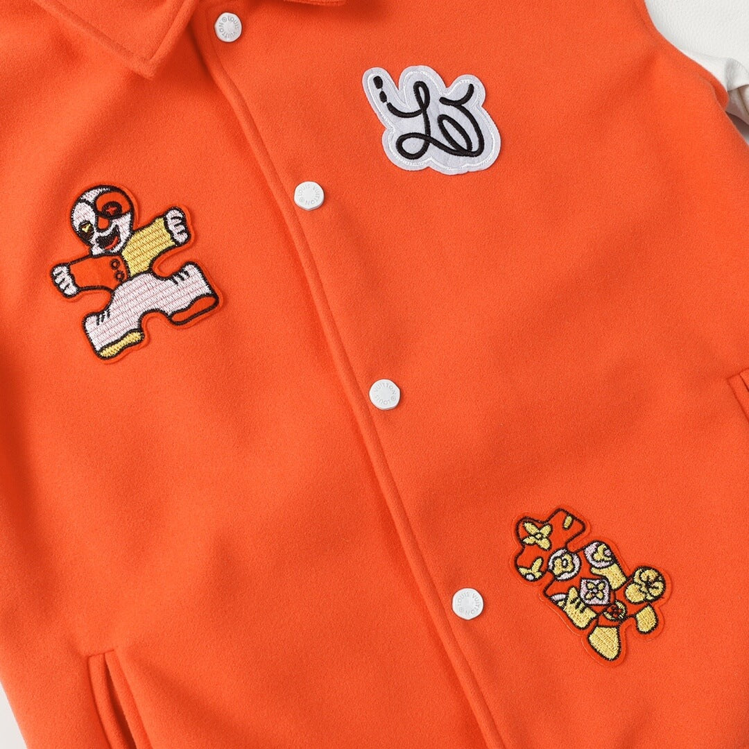 Louis Vuitton Orange Rainbow Varsity Jacket.