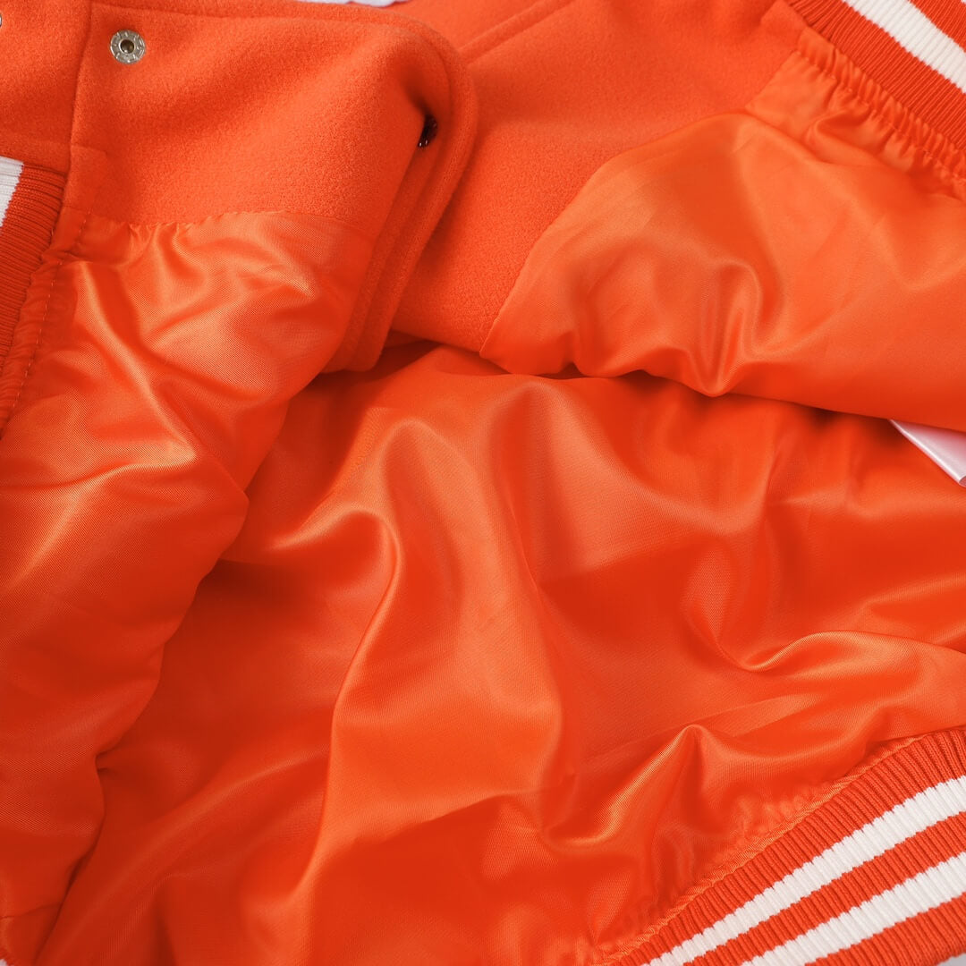 Louis Vuitton Orange Rainbow Varsity Jacket.