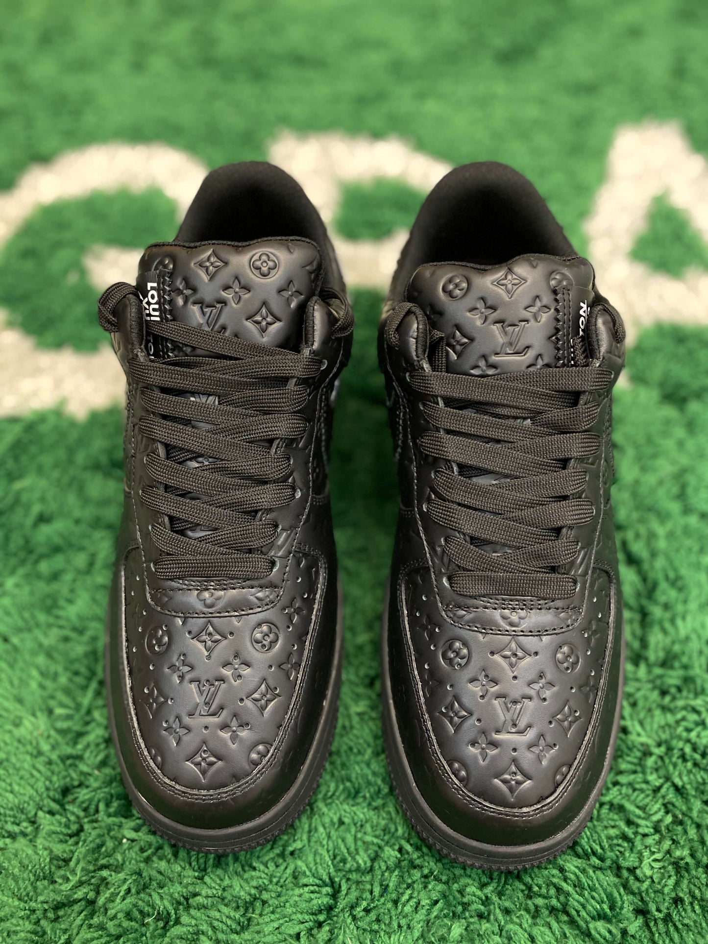 Louis Vuitton X Nike 'Air Force 1' Monogram Black Sneaker