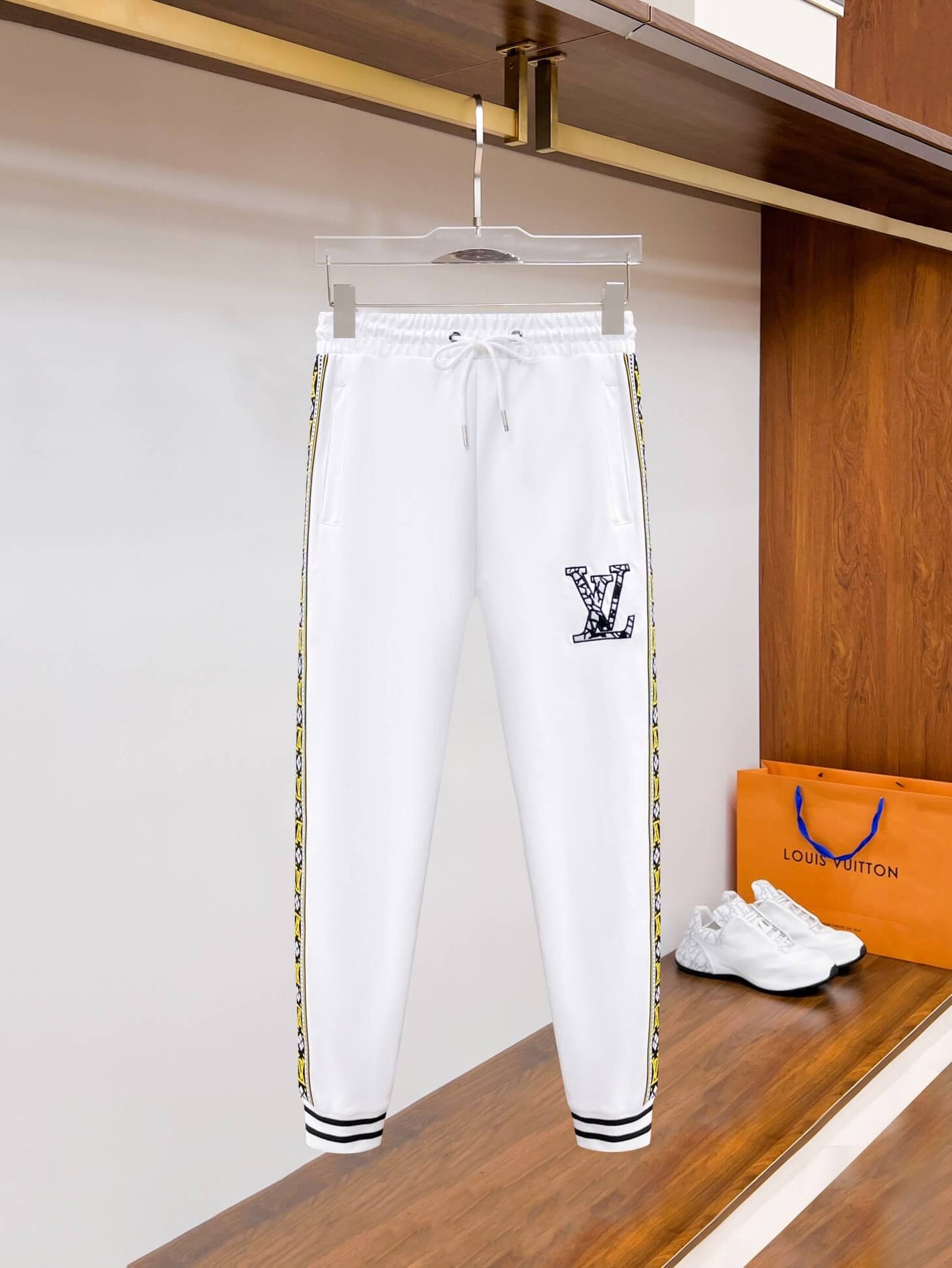 Louis Vuitton Fair Isle Stripe White Tracksuit