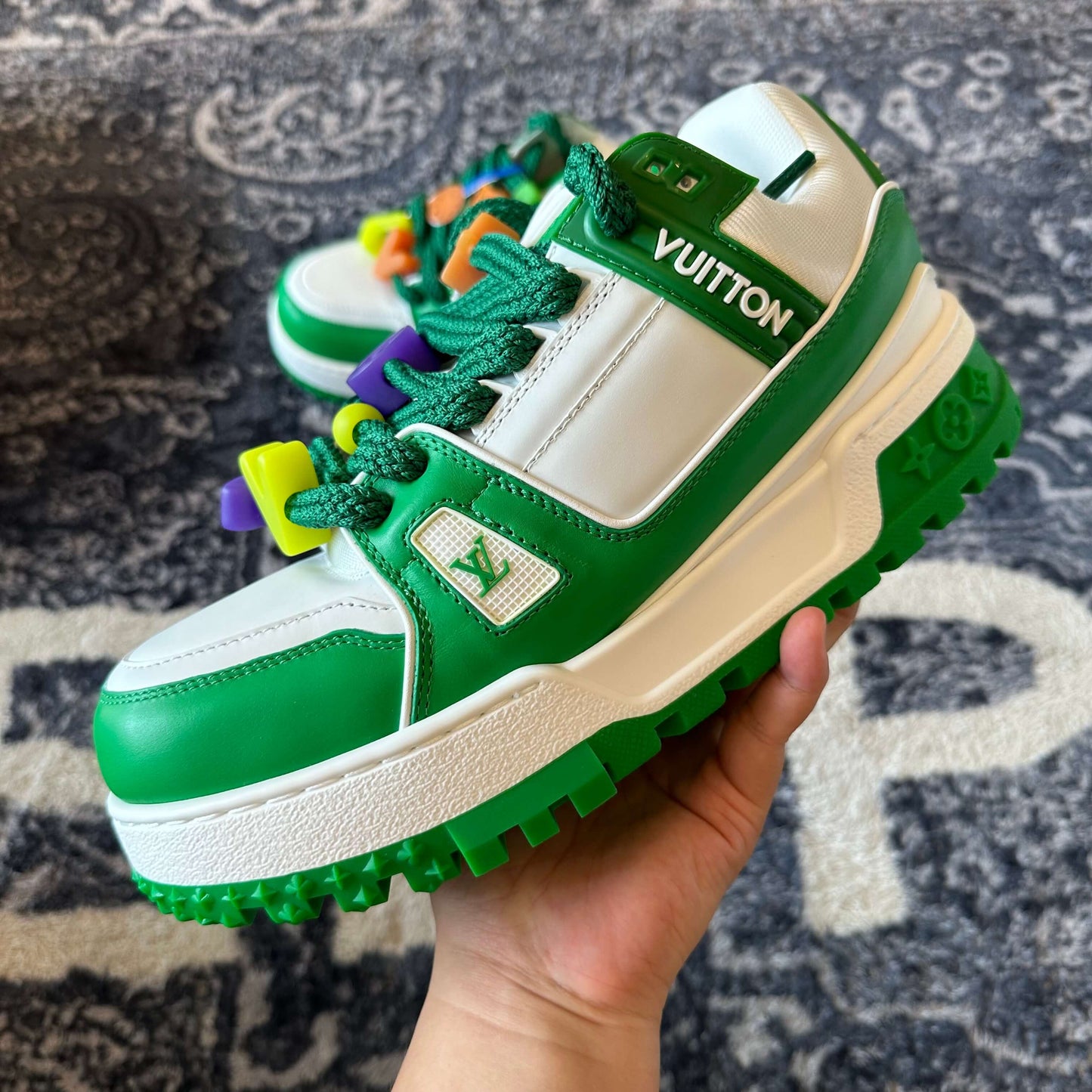 Louis Vuitton Trainer Maxi Green Sneaker