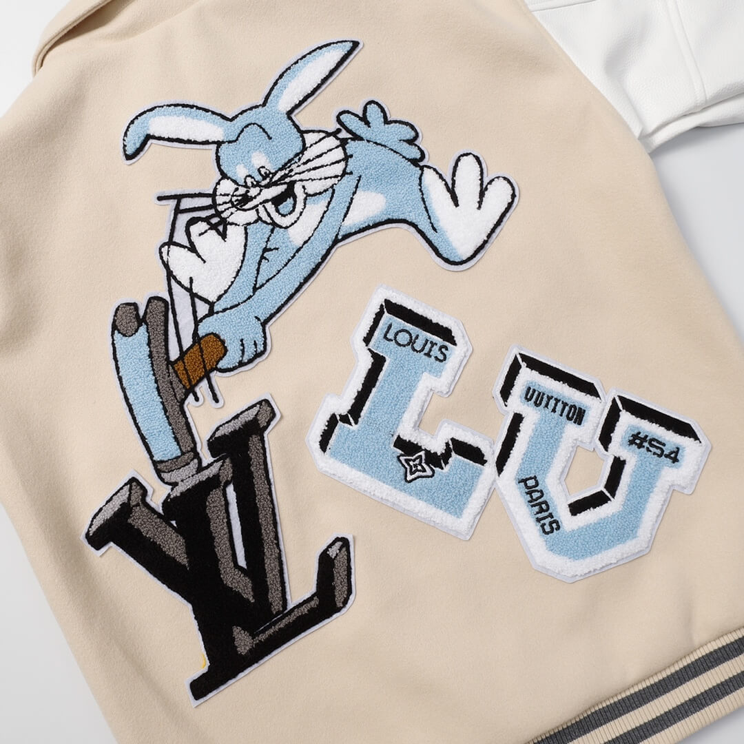 Louis Vuitton Beige Bugs Bunny Varsity Jacket